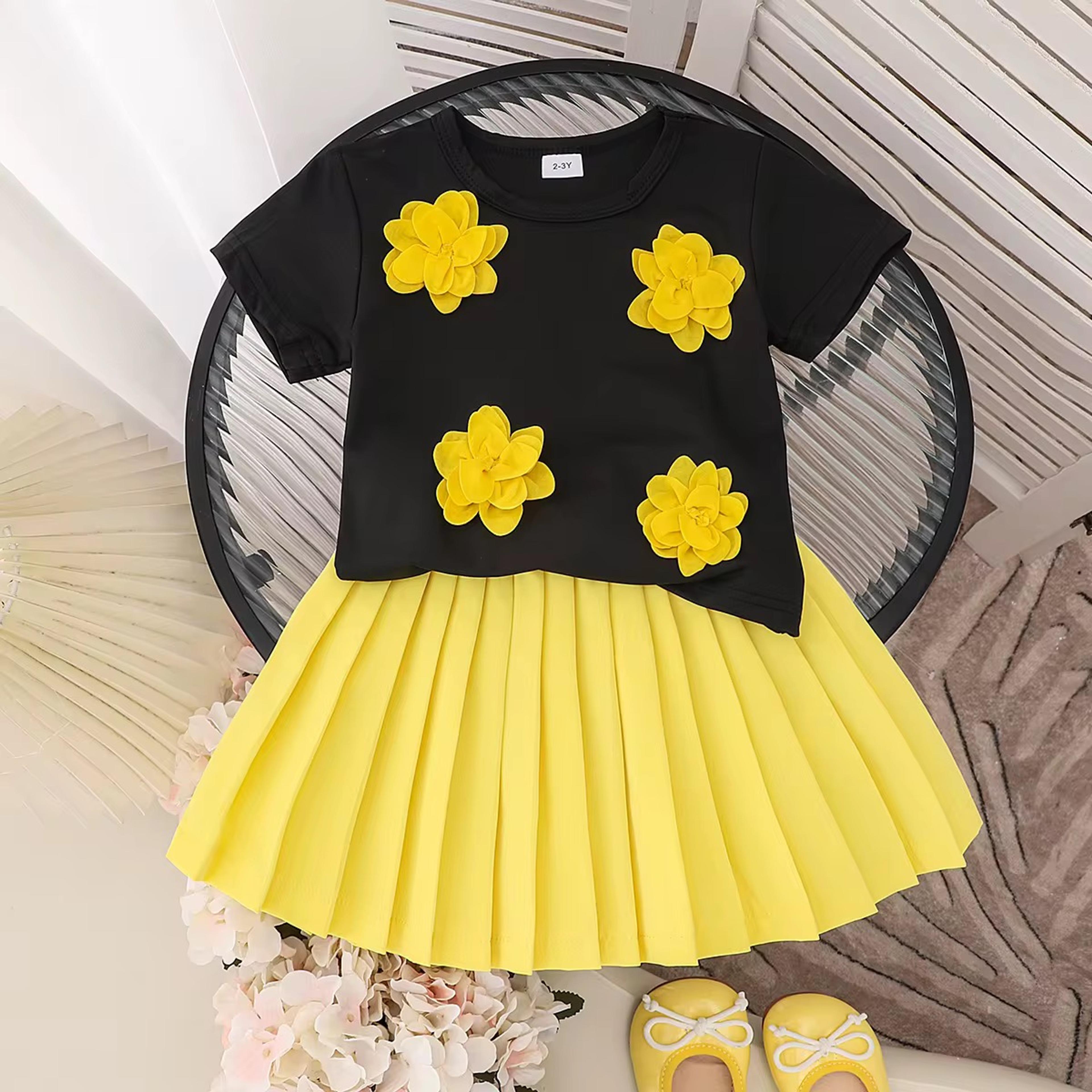 Girls' Floral 2-Piece Outfit Set