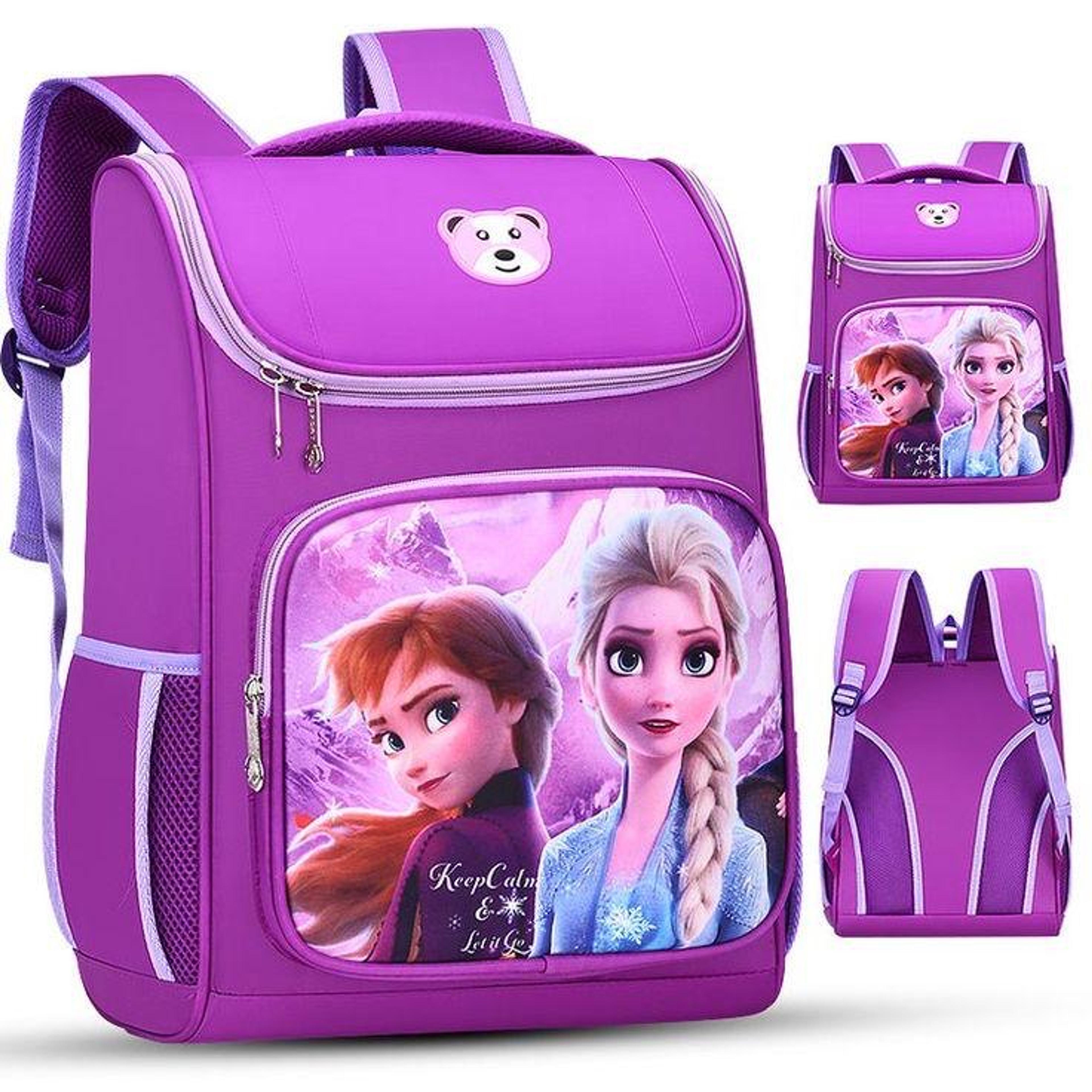 Girls' Purple Princess Character School Backpack