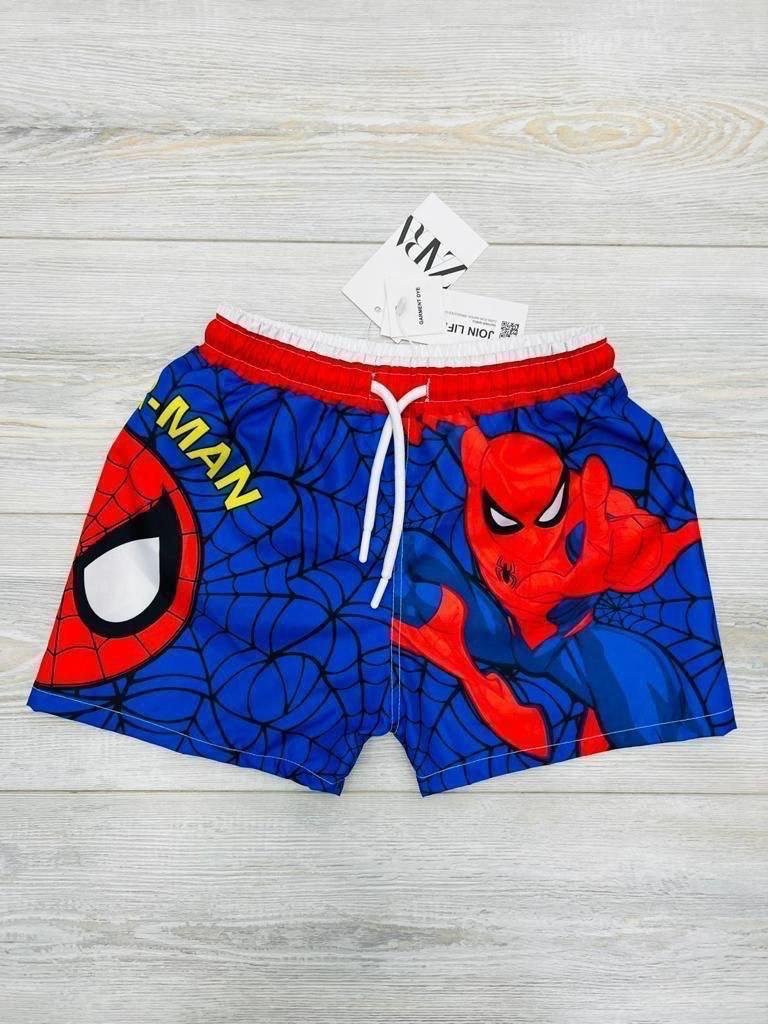 Boys' Web Hero Print Swim Shorts