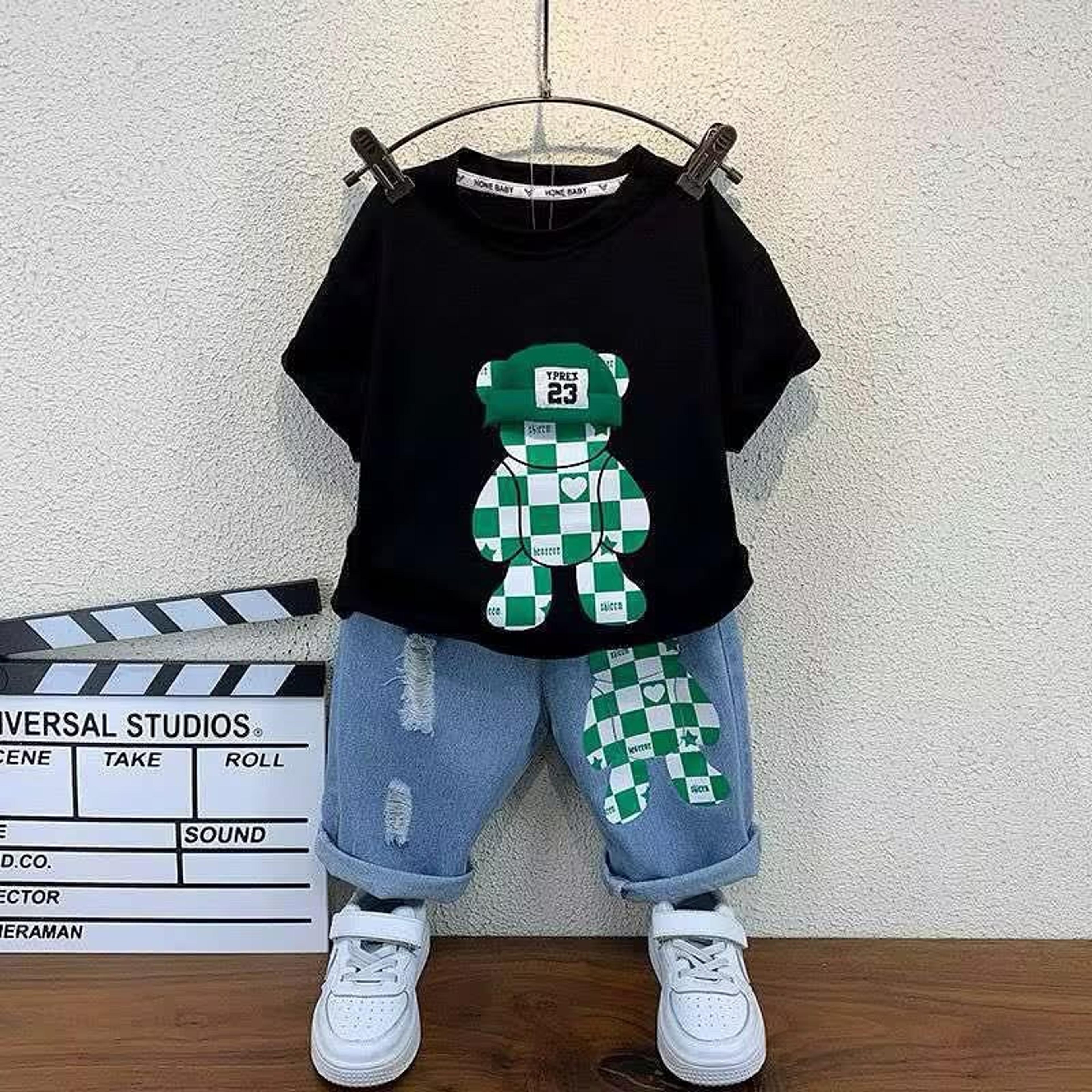 Baby Casual T-Shirt & Denim Shorts Set - view 2