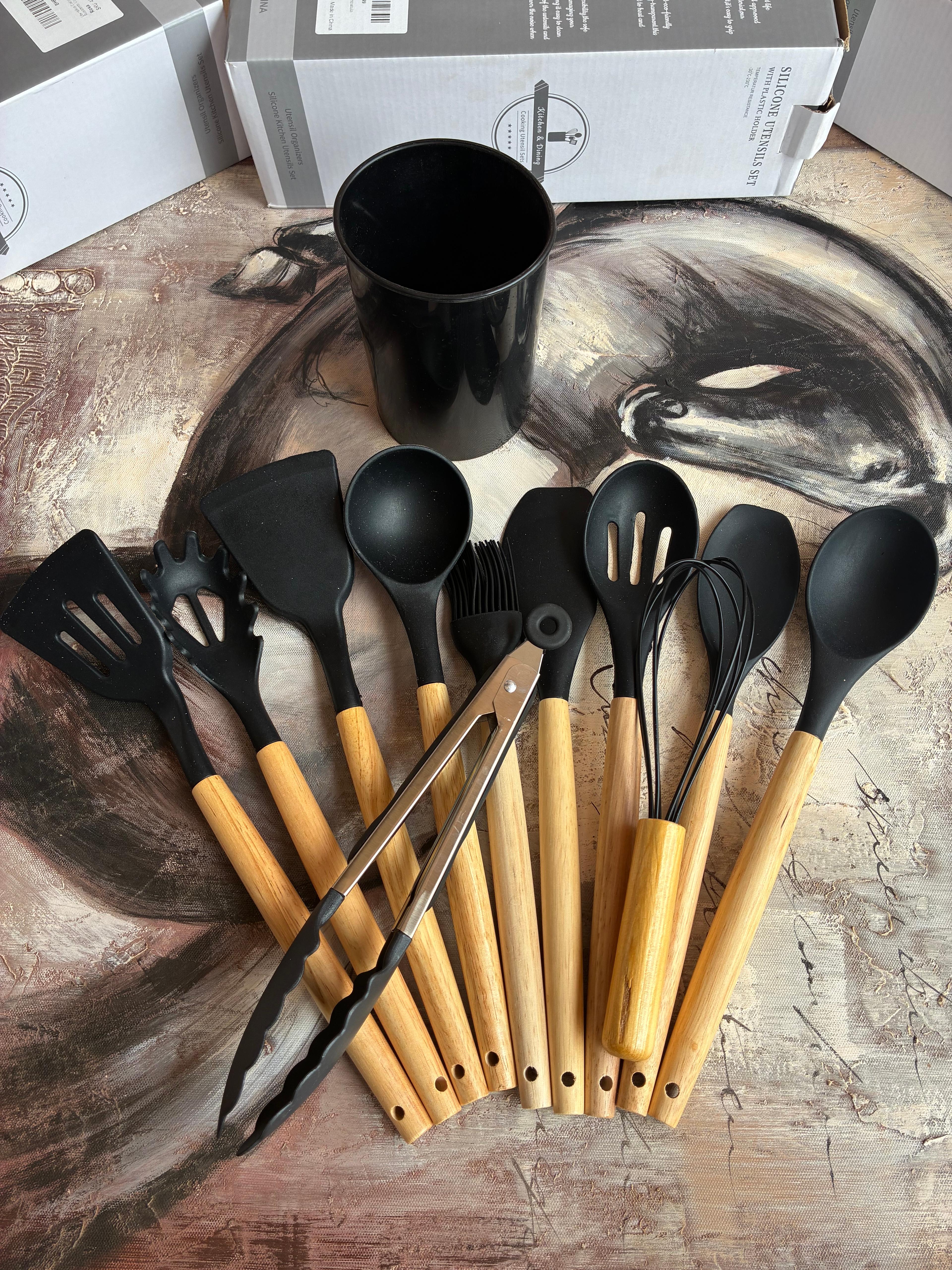12-Piece Silicone Kitchen Utensil Set - view 2