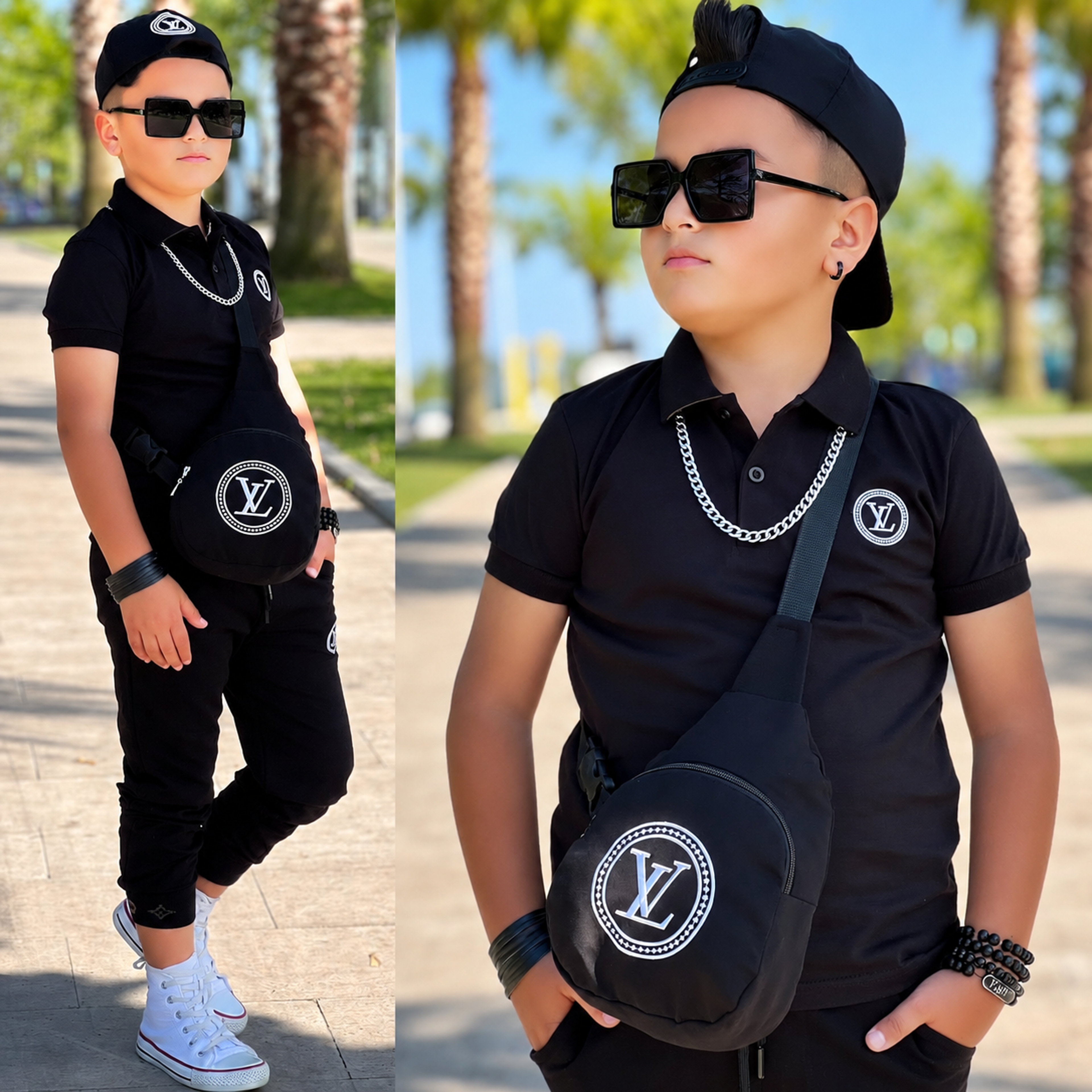 Kids' Smart Polo Jogger Set