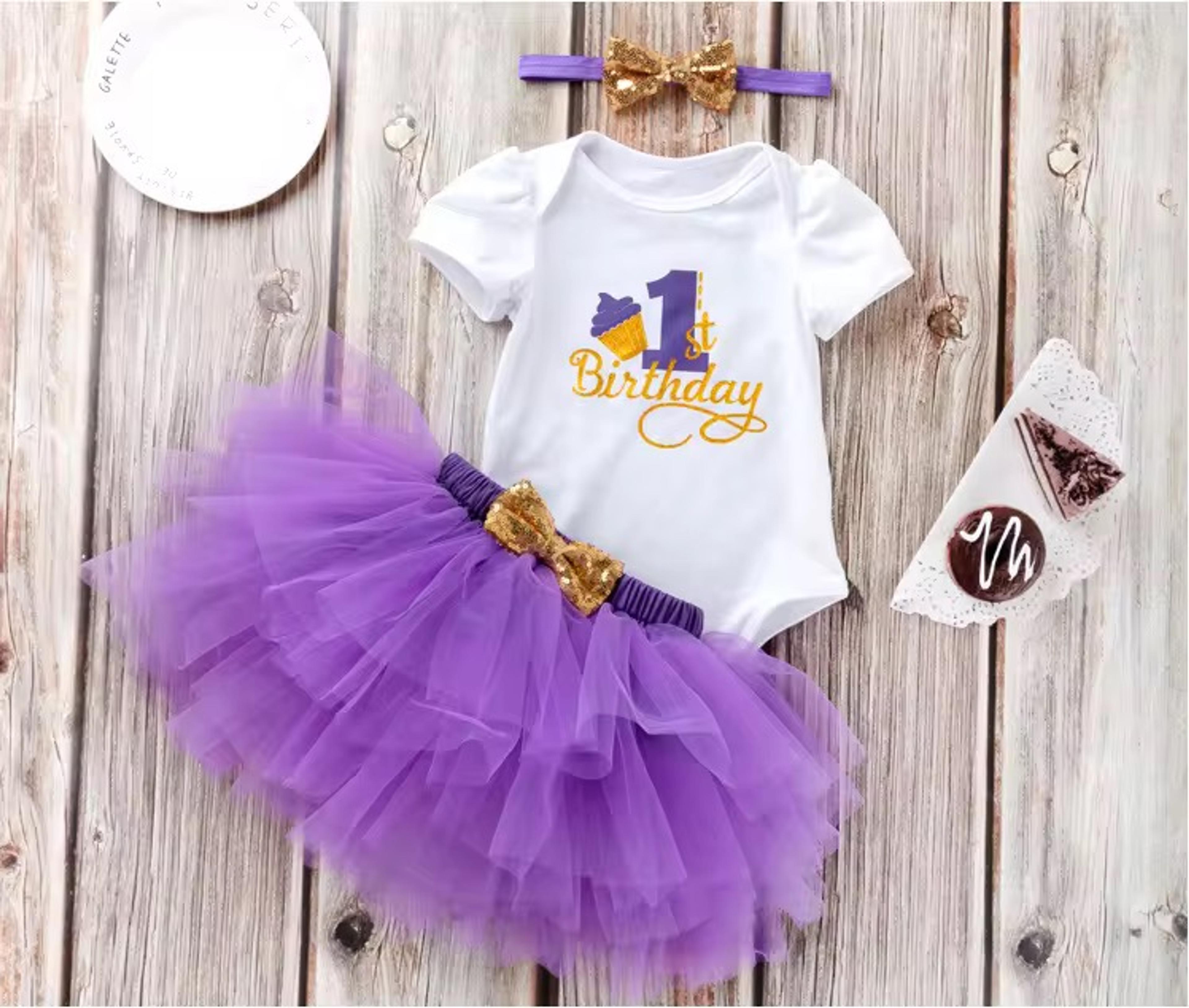 Baby Girl First Birthday Tutu Set - view 2