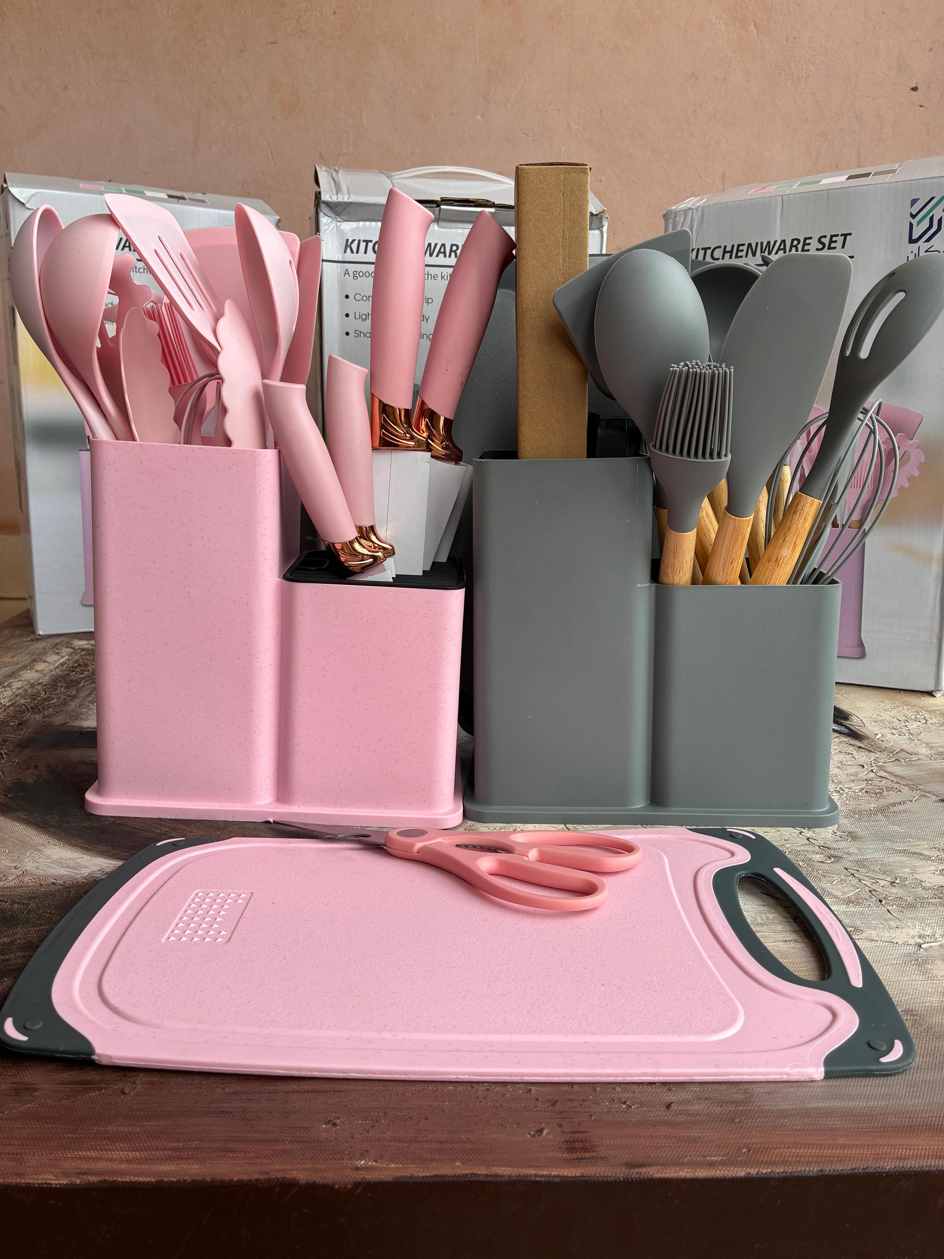 19-Piece Silicone Kitchen Utensil Set thumbnail 6