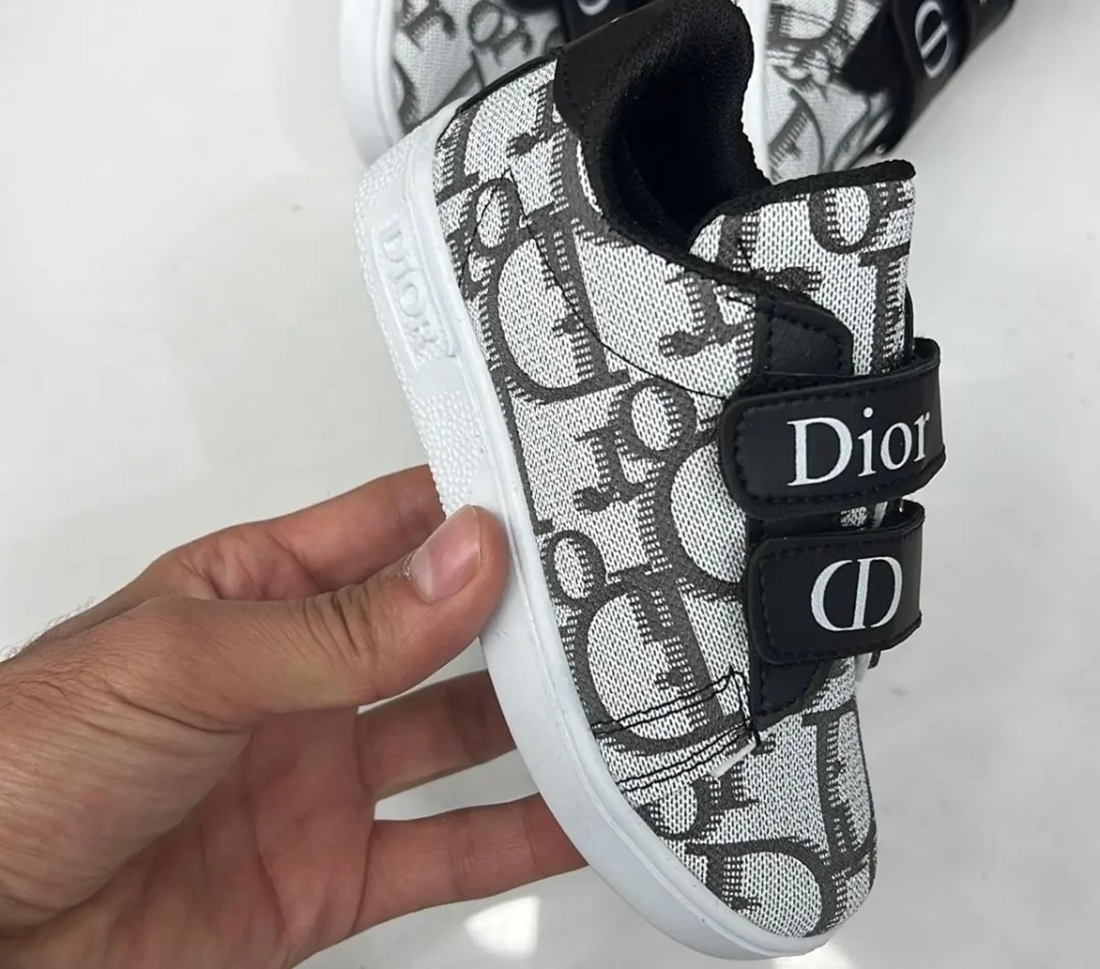 Kids' Designer-Inspired Hook & Loop Sneakers