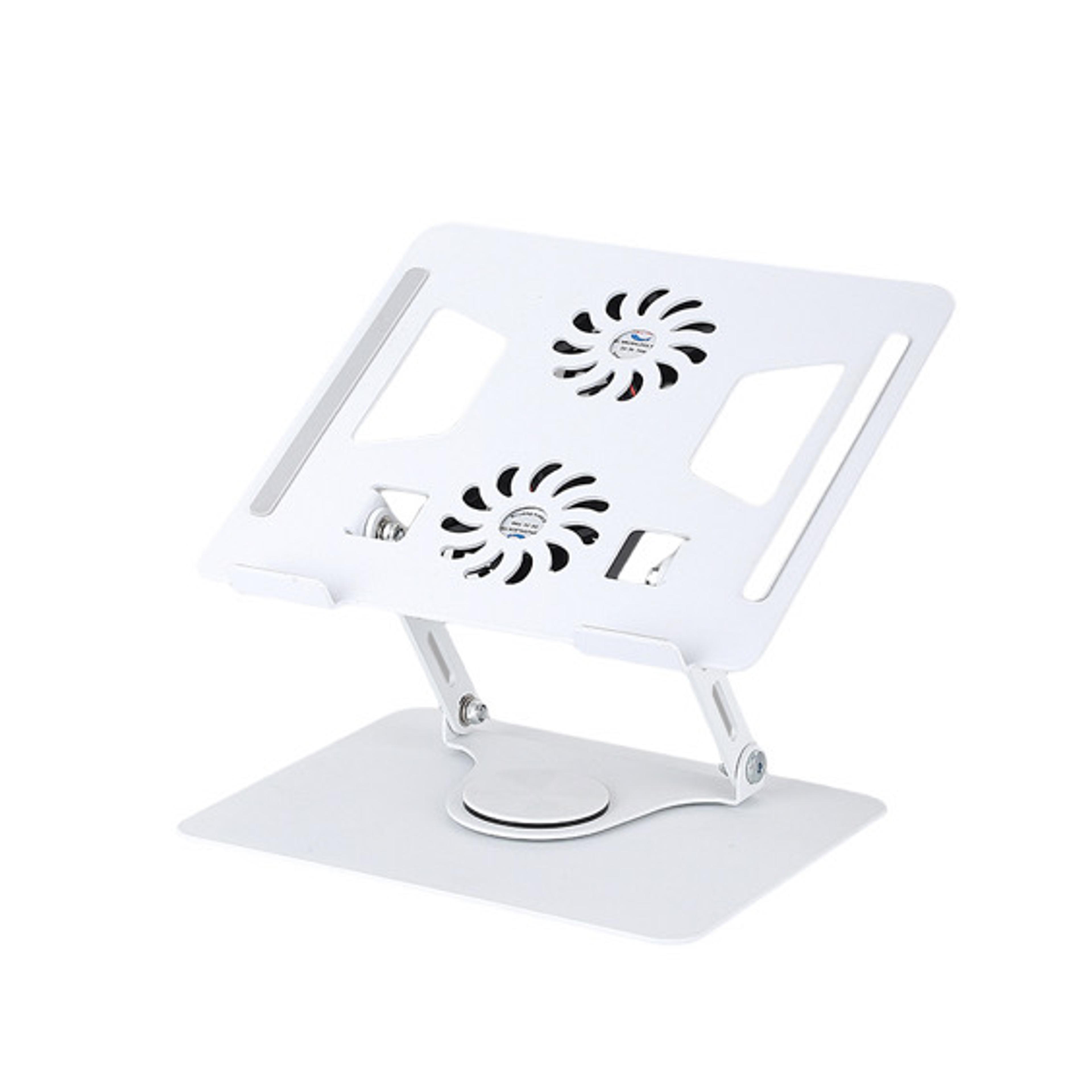 Adjustable 360° Rotating Laptop Stand with Cooling Fans - view 2