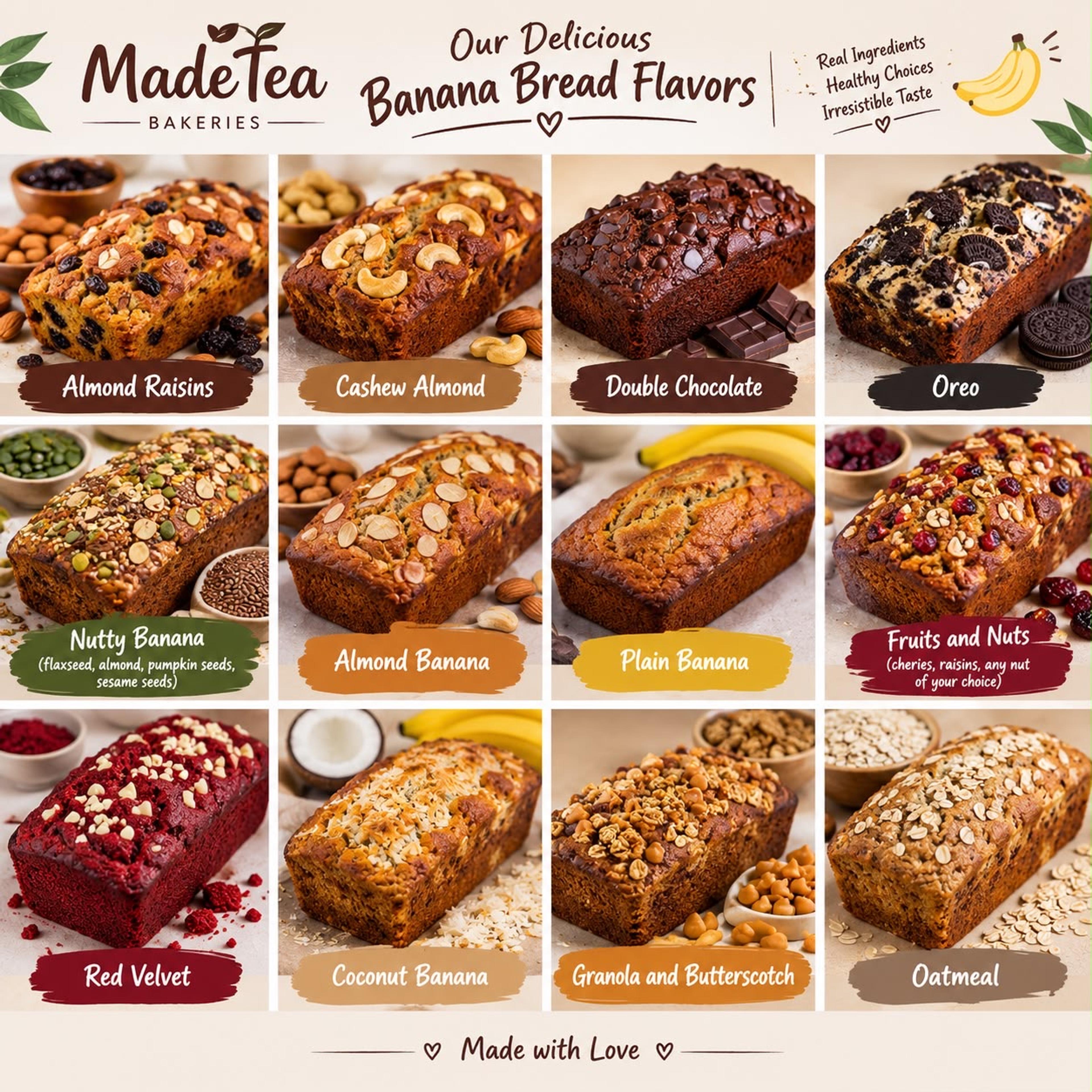 Banana Bread: Menu and Toppings - view 2