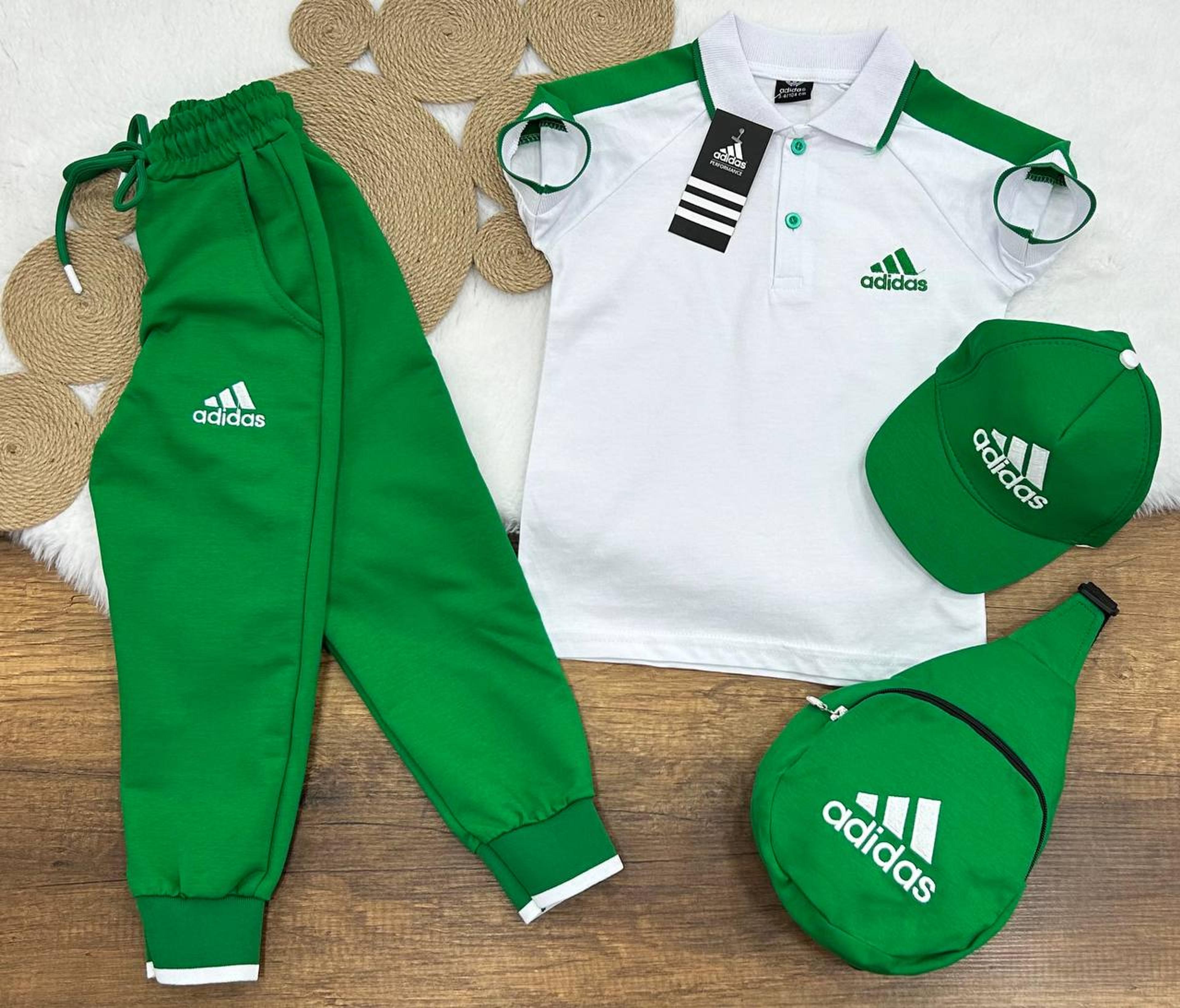 Kids' Polo Jog Set with Accessories