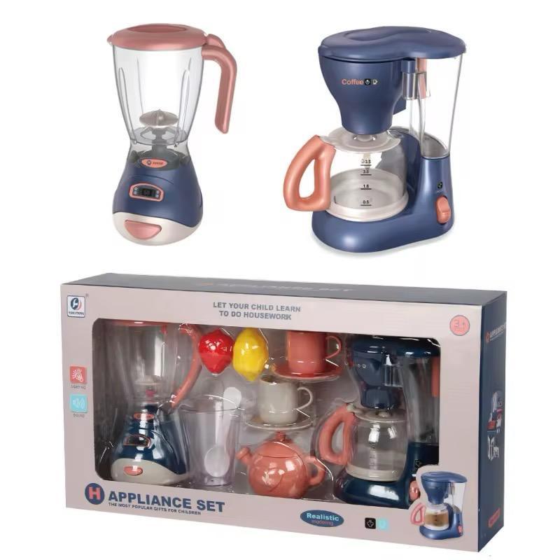 Kids' Pretend Kitchen Appliance & Tea Set