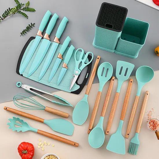 19-Piece Silicone Kitchen Utensil Set