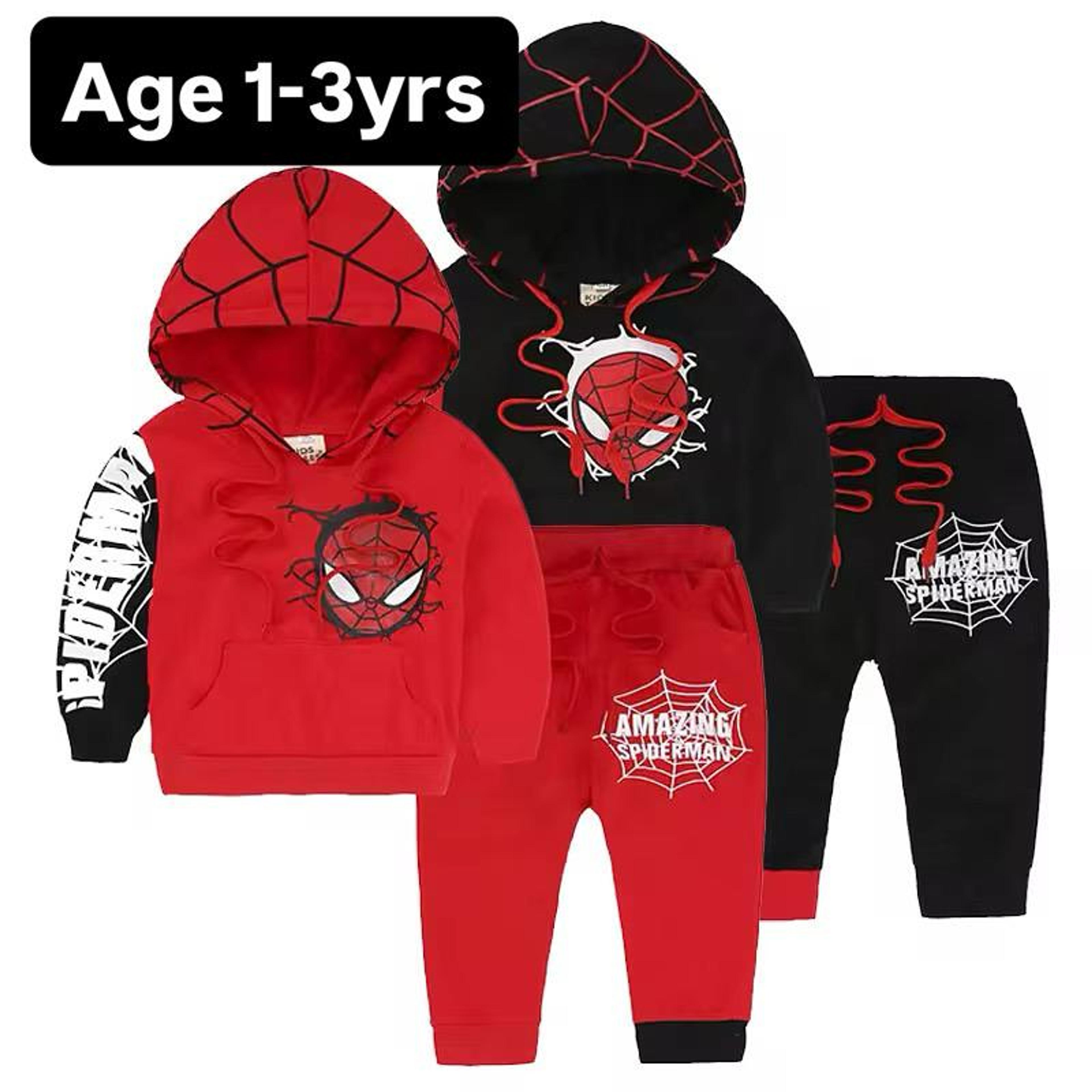 Kids' Spider-Man Hooded Tracksuit – 2-Piece Set
