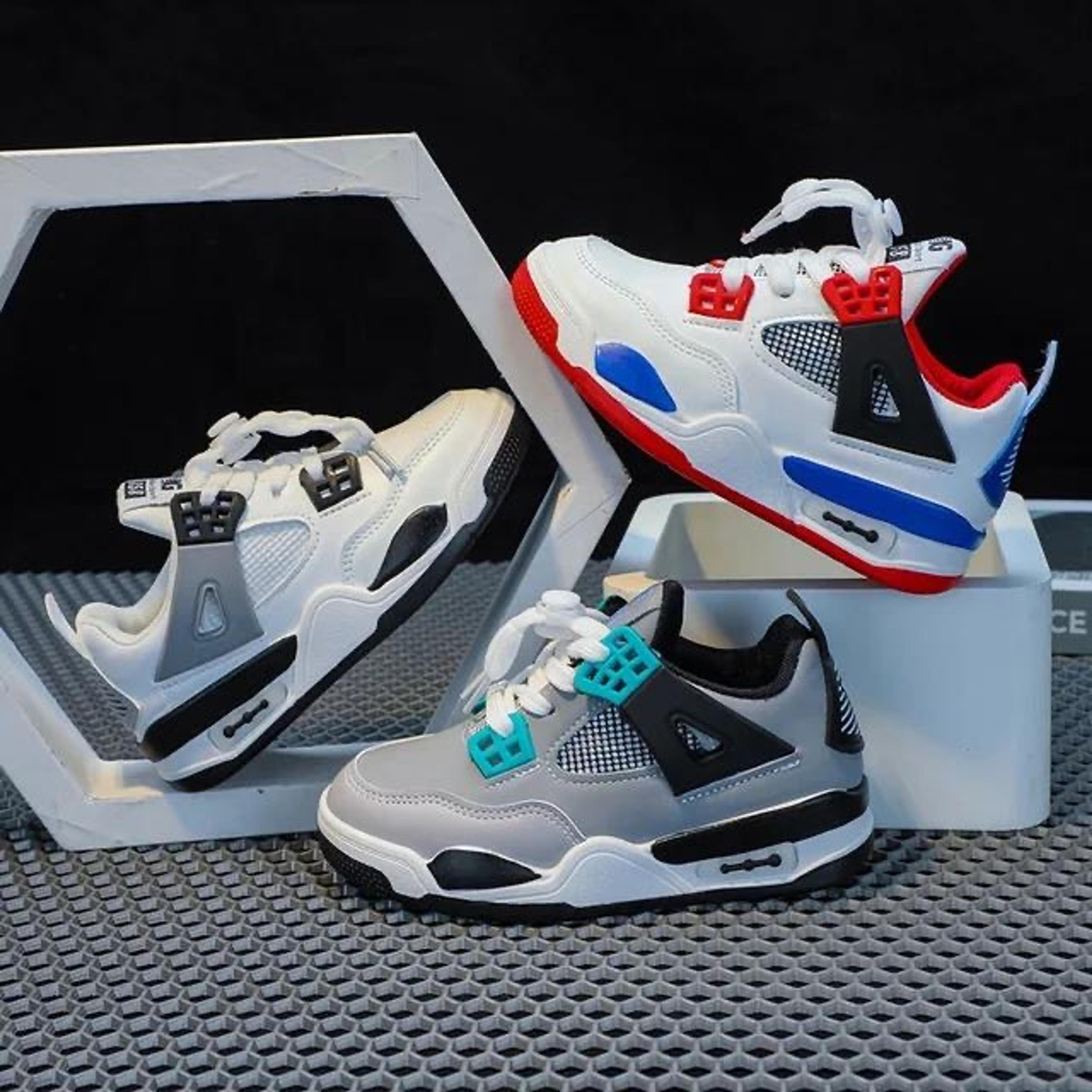 Kids' Colour-Accent Chunky Sneakers