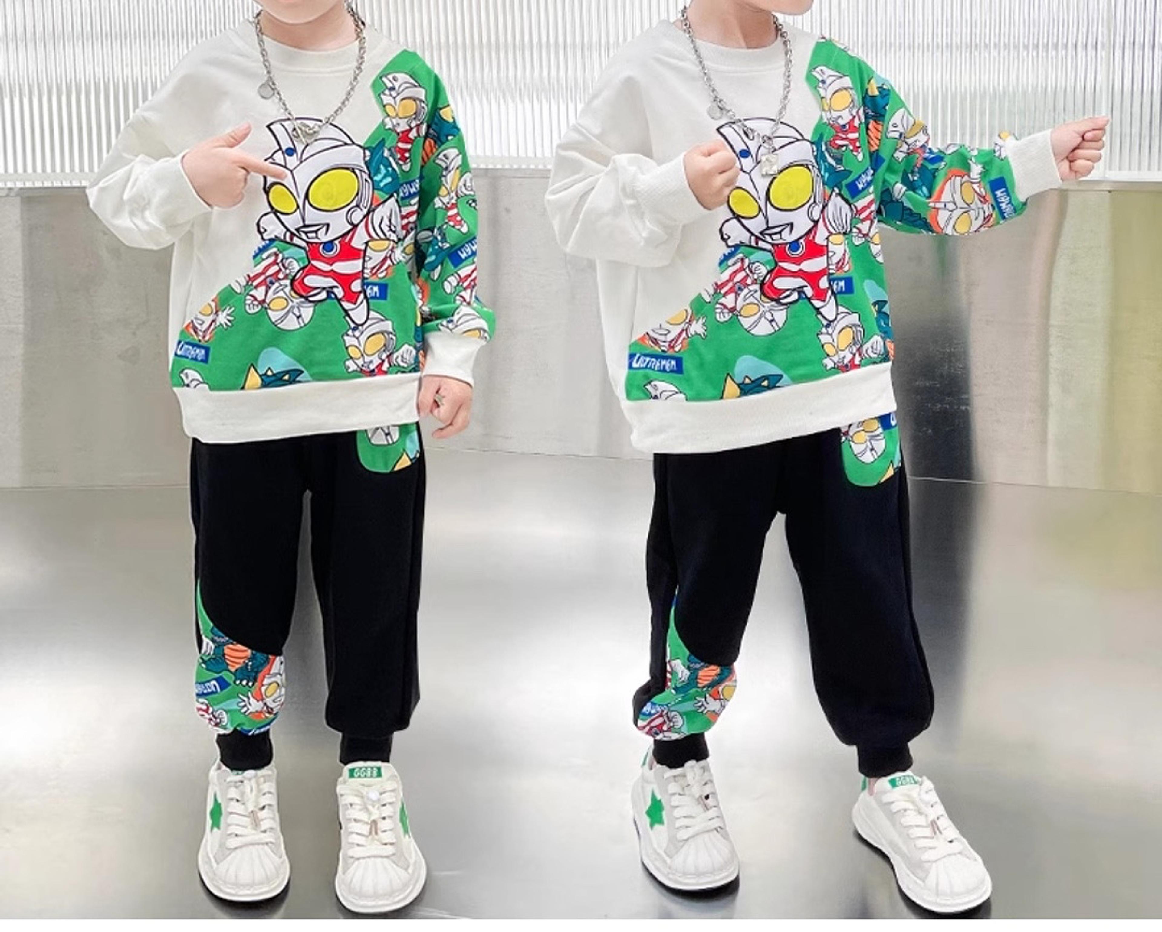 Kids' Cartoon Sweatshirt & Jogger Set