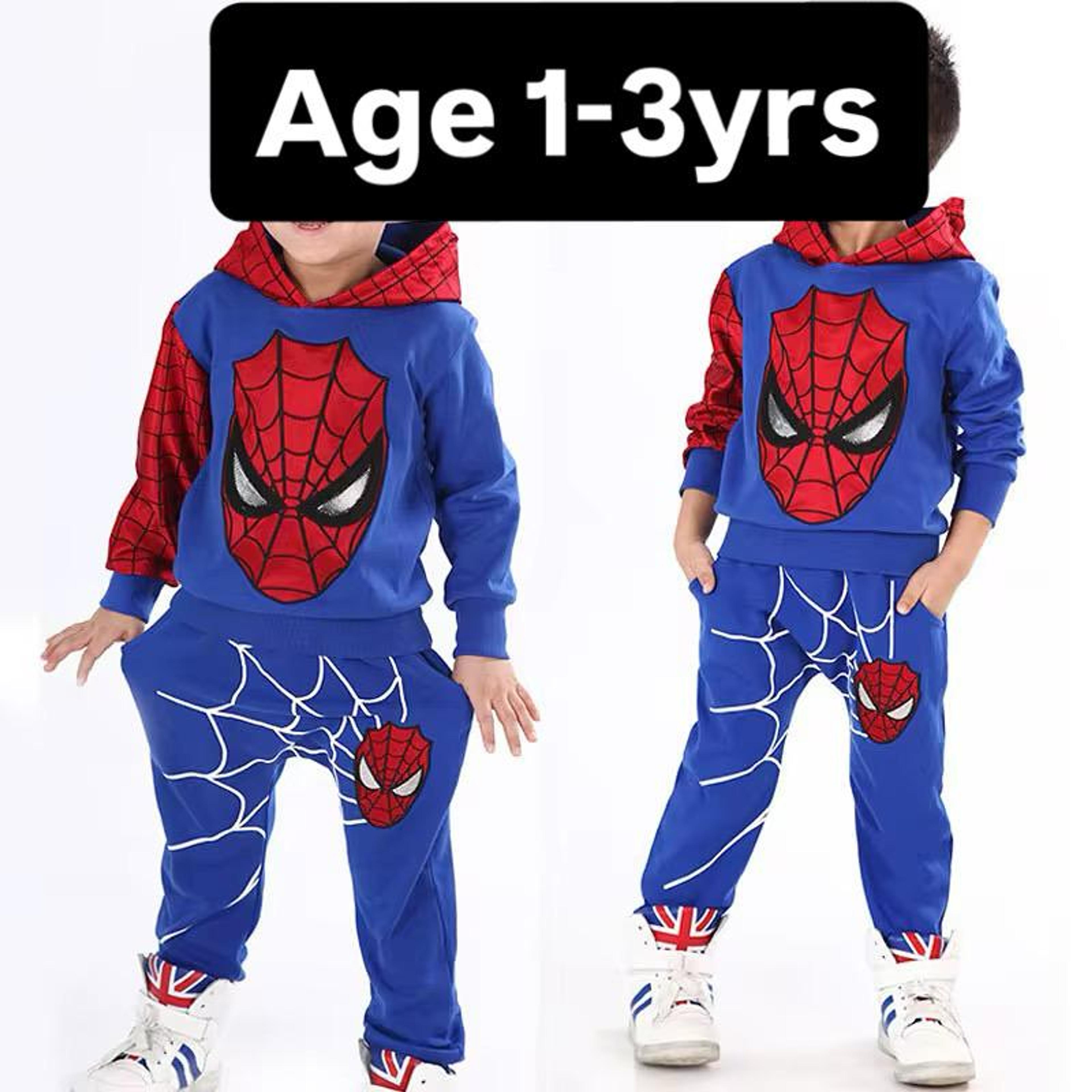 Kids' Blue Spider-Man Tracksuit – Hoodie & Jogger Set