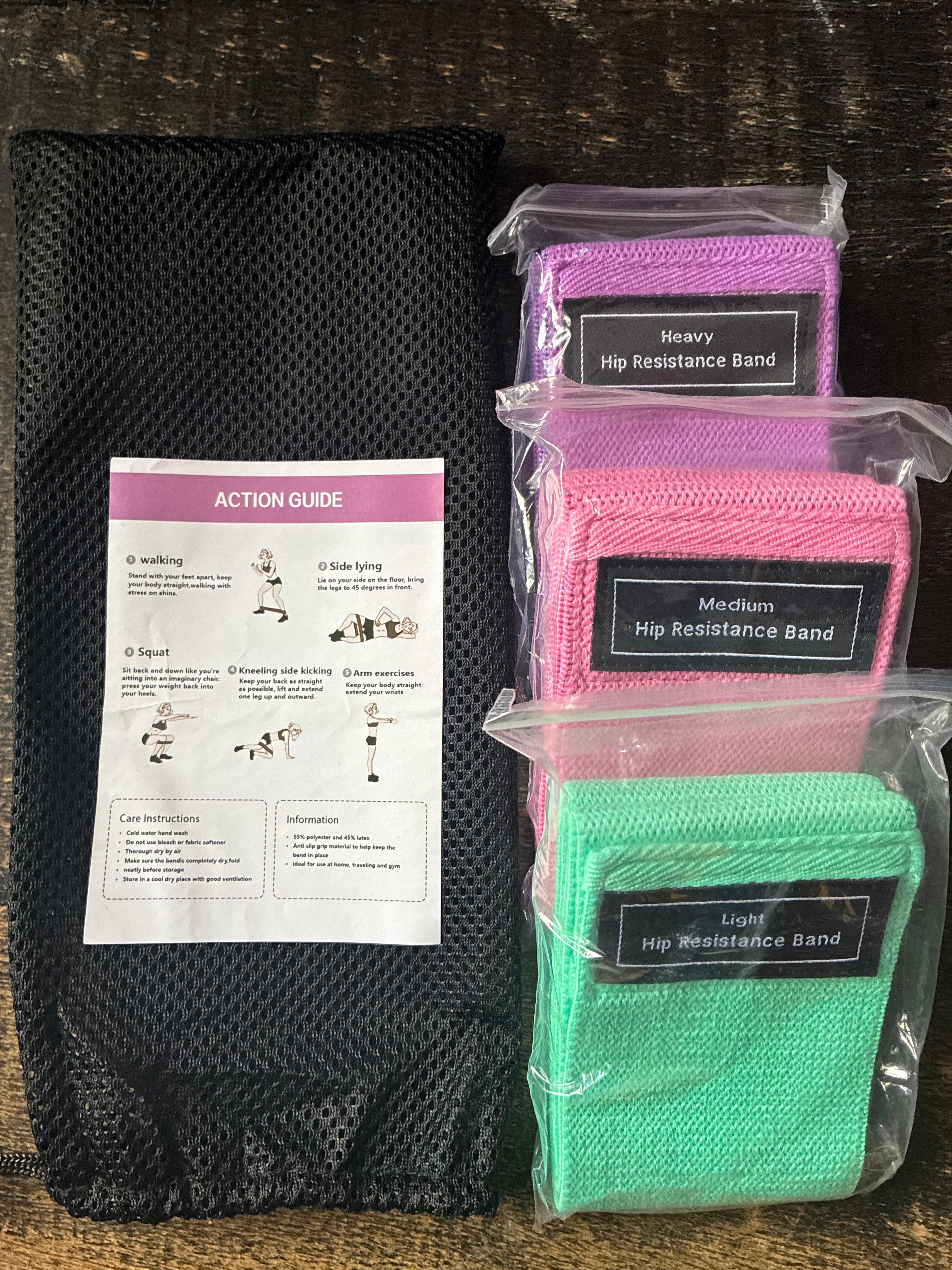 3-Piece Hip Resistance Band Set - view 4