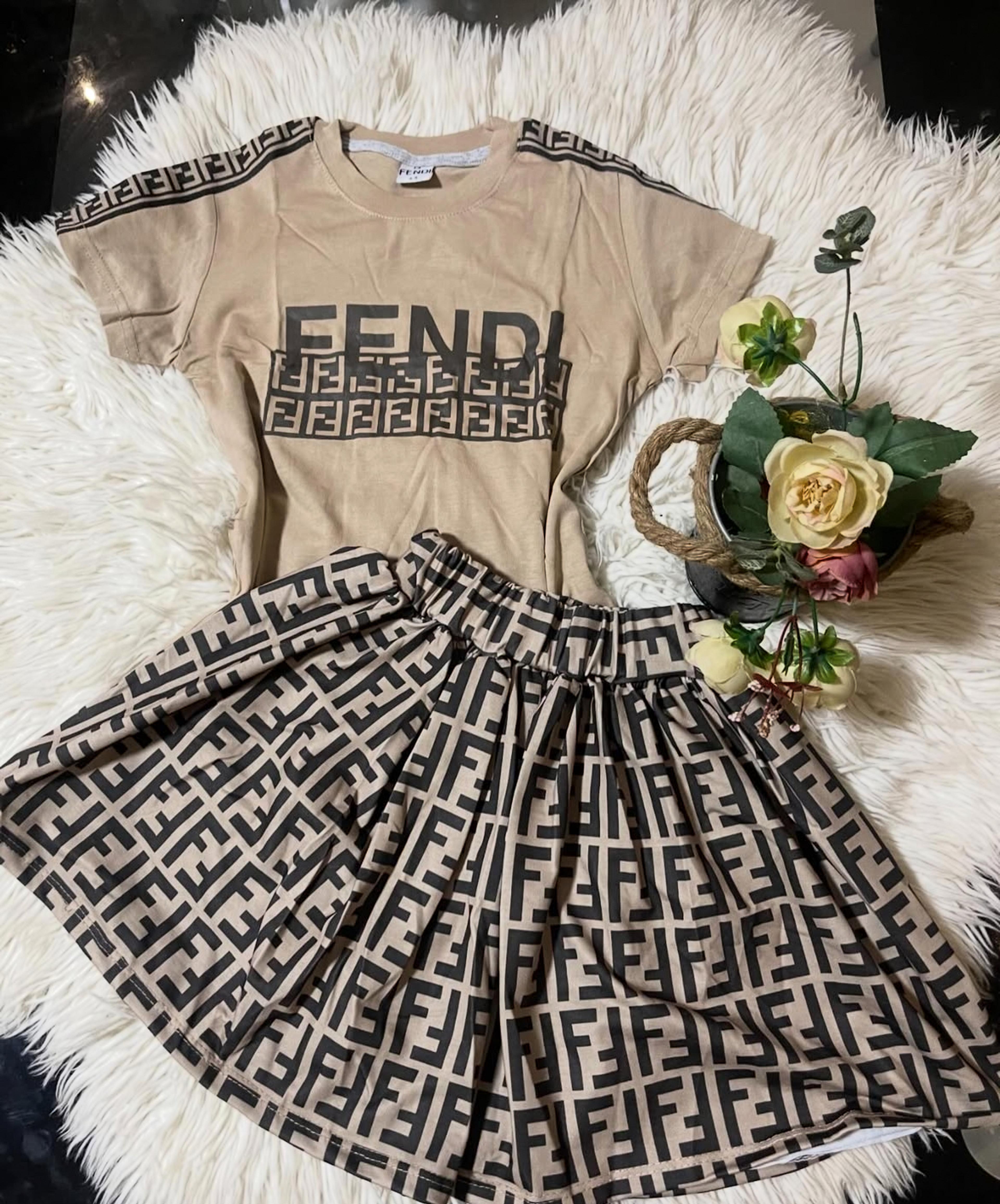Girls' Fashion Top & Skirt Set