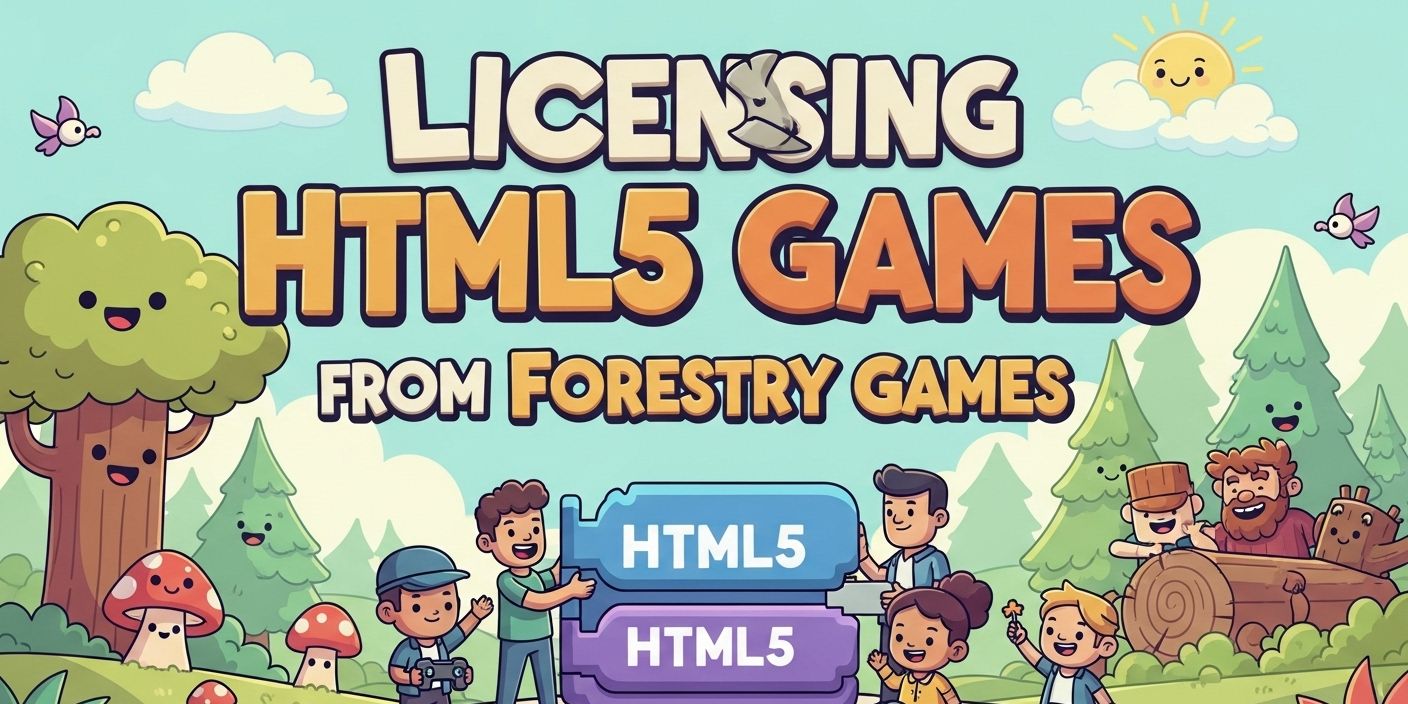 a poster for licensing html5 games from forestry games .