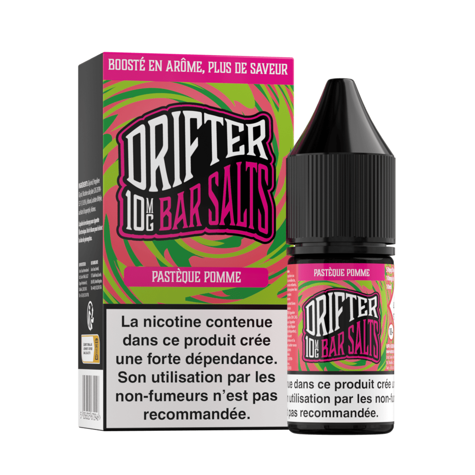 WATERMELON APPLE NIC SALT BAR SALTS DRIFTER 10ML-0.jpg