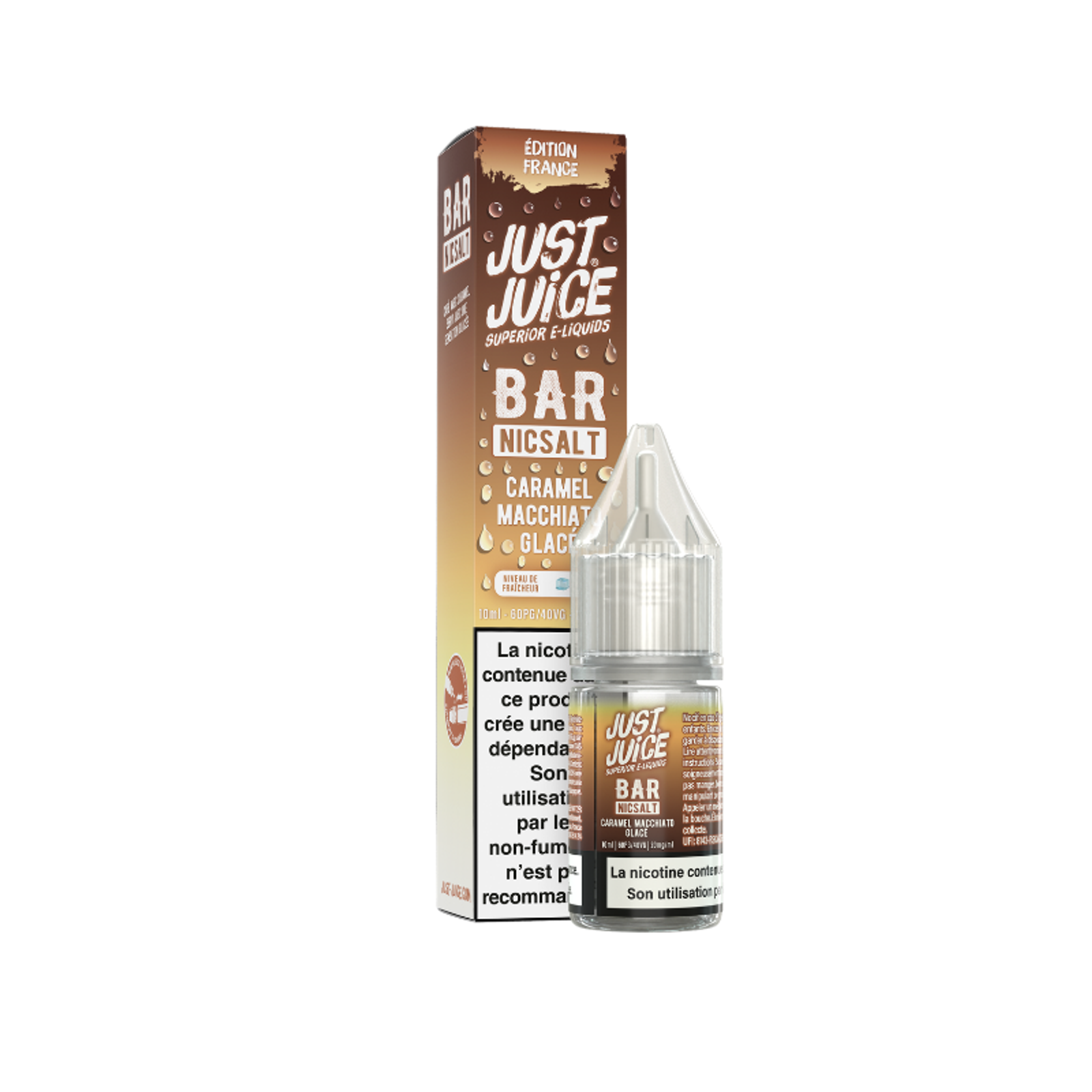 CARAMEL MACCHIATO GLACÉ NIC SALT BAR NICSALT JUST JUICE 10ML-1.jpg