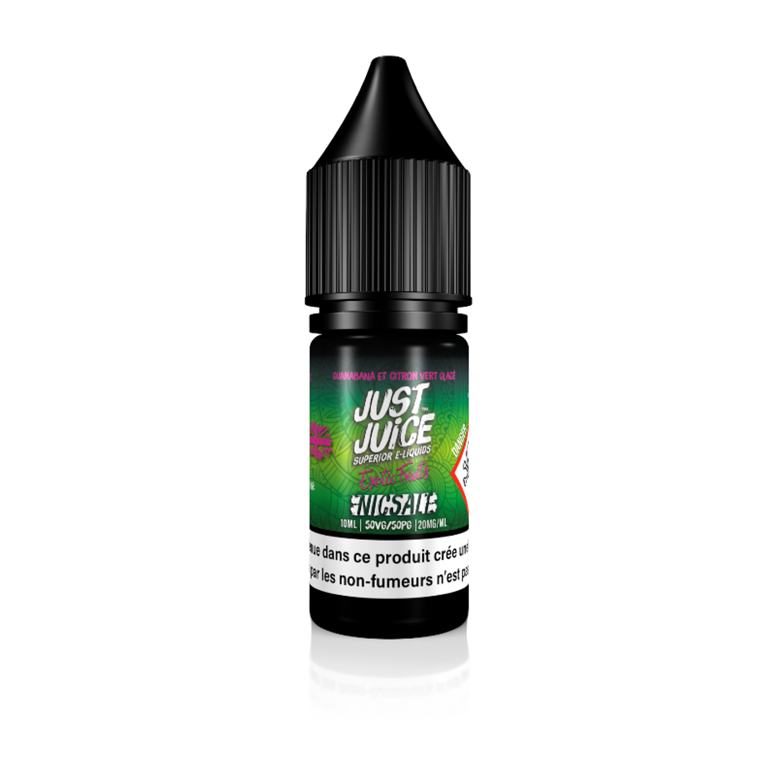 GUANABANA ET CITRON VERT GLACÉ NIC SALT EXOTIC FRUITS JUST JUICE 10ML-1.jpg