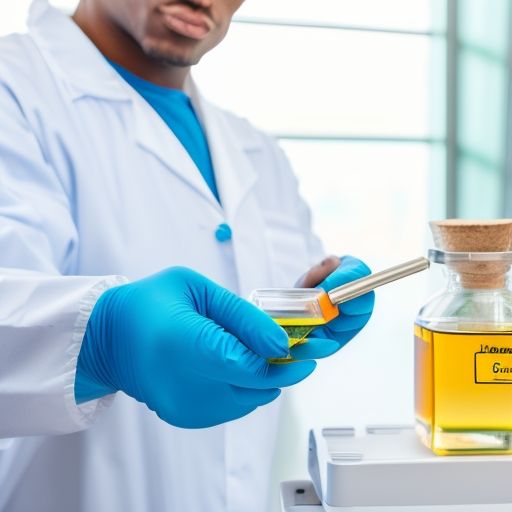 Scientist with Terpene Extract