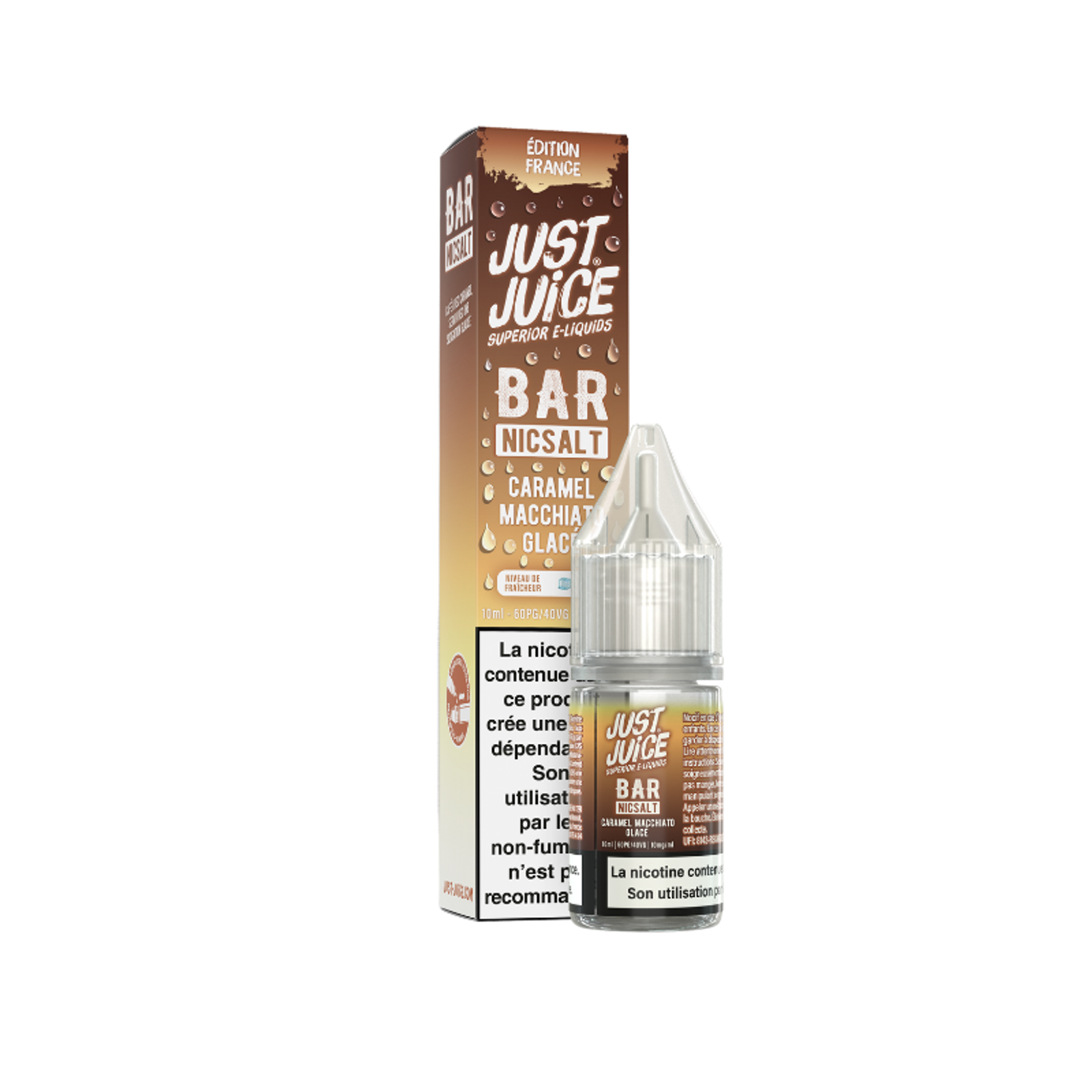 CARAMEL MACCHIATO GLACÉ NIC SALT BAR NICSALT JUST JUICE 10ML-0.jpg