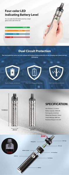 1 iJust 3 With GTL Pod Tank Kit Eleaf 3