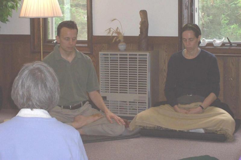 Mark and Wynn teaching a retreat at Holy Spirit (now Metta Retreat Center) in 2005