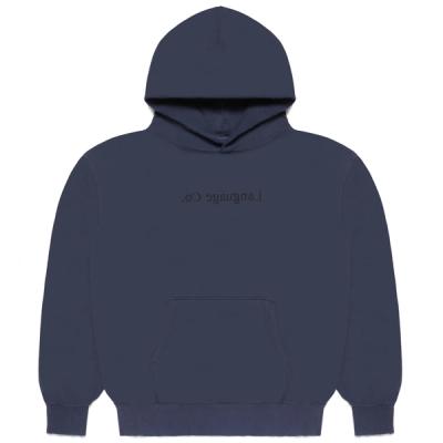washed navy hoodie