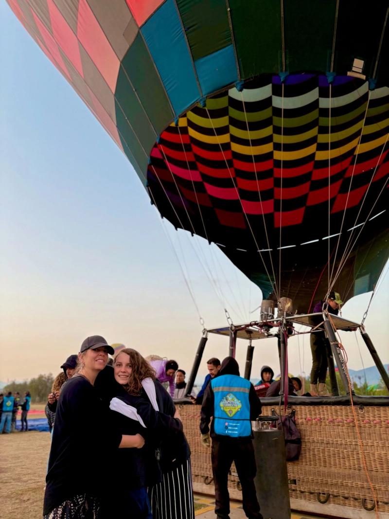 Teotihuacan from the heights: Hot air balloon