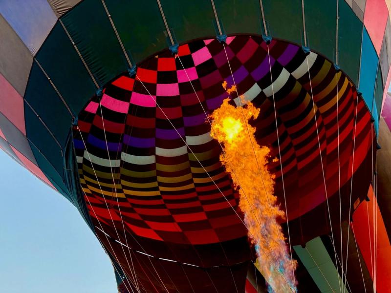 Teotihuacan from the heights: Hot air balloon