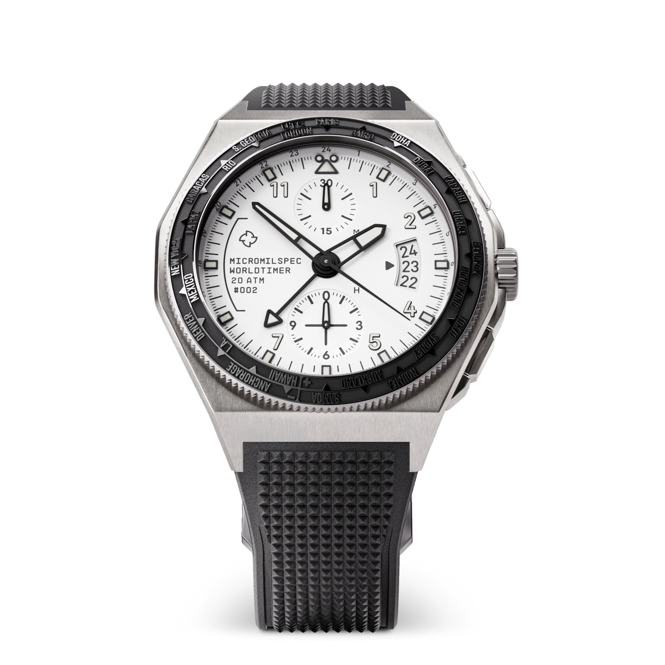 WORLDTIMER: All timezones. 24 cities. One timepiece