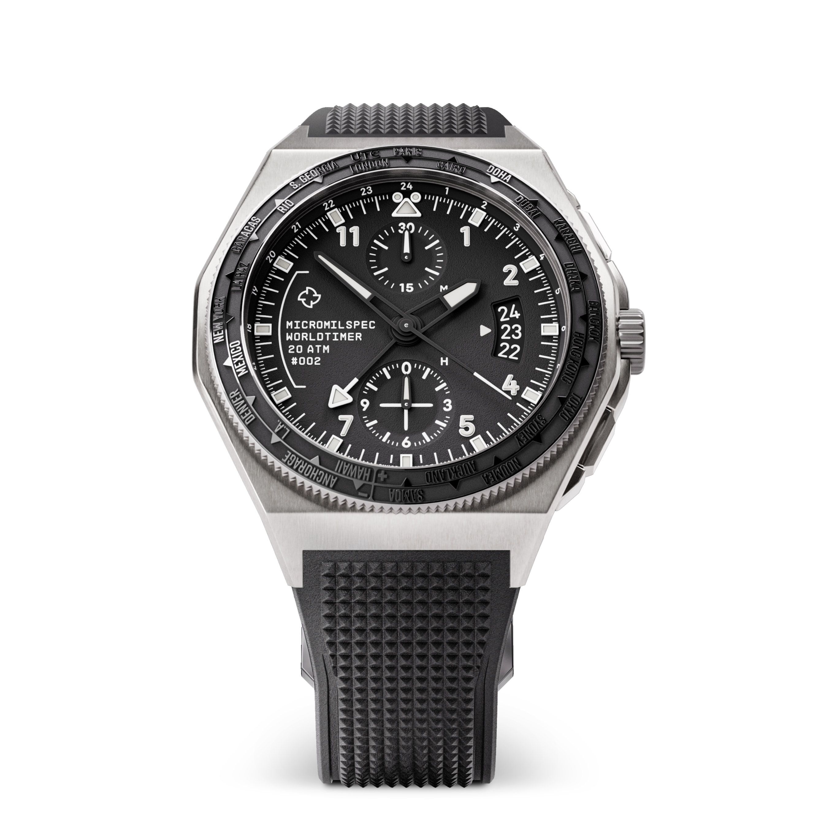Pilot Worldtimer — Titanium Worldtimer Chronograph | Micromilspec