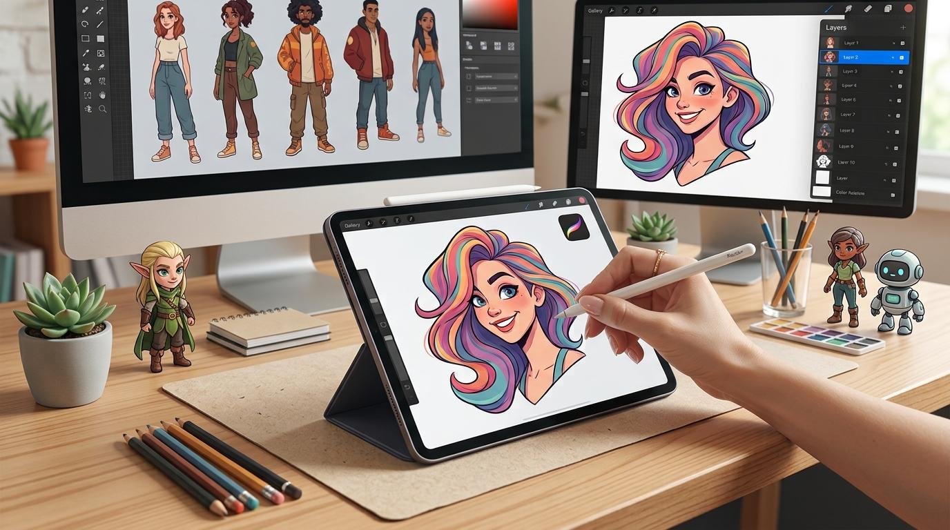 Character Design & Stylized Portraiture