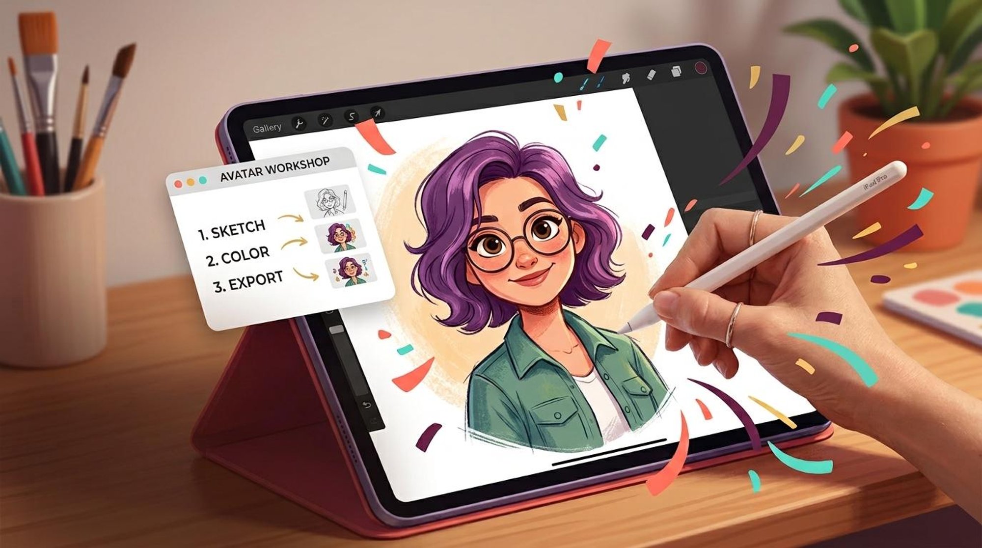 The Illustrated Avatar: From Sketch to AI & Web