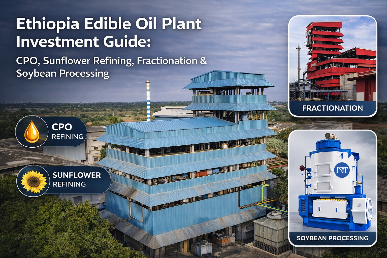 Ethiopia Edible Oil Plant Investment Guide: CPO, Sunflower Refining, Fractionation & Soybean Processing