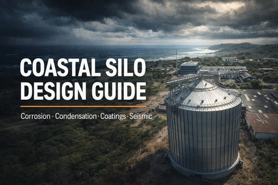 Coastal Silo Design Guide: Corrosion, Condensation, Coatings, Seismic Design & Long Service Life