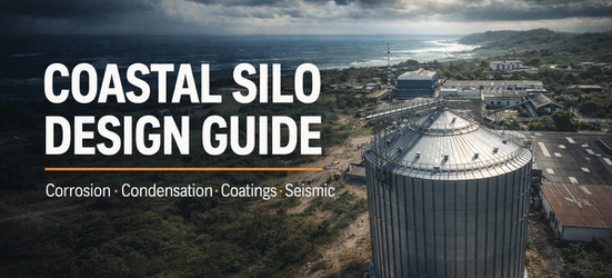 Coastal Silo Design Guide: Corrosion, Condensation, Coatings, Seismic Design & Long Service Life