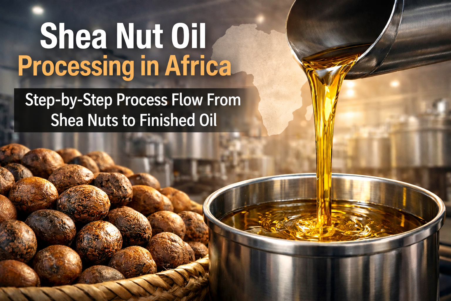 Shea Nut Oil Processing in Africa: Step-by-Step Process Flow From Shea Nuts to Finished Oil