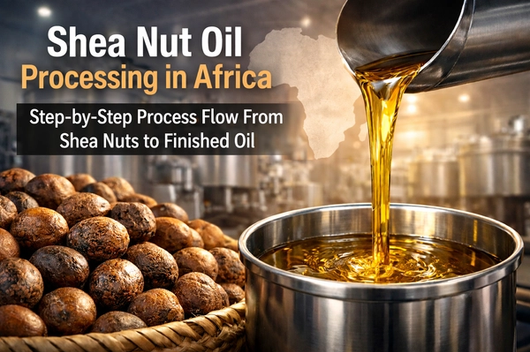 Shea Nut Oil Processing in Africa: Step-by-Step Process Flow From Shea Nuts to Finished Oil