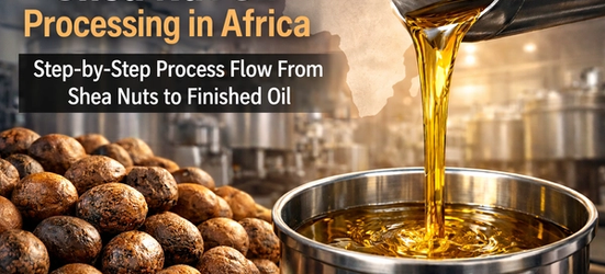 Shea Nut Oil Processing in Africa: Step-by-Step Process Flow From Shea Nuts to Finished Oil