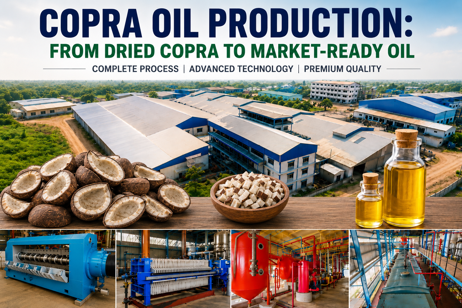 Copra Oil Production: From Dried Copra to Market-Ready Oil 
