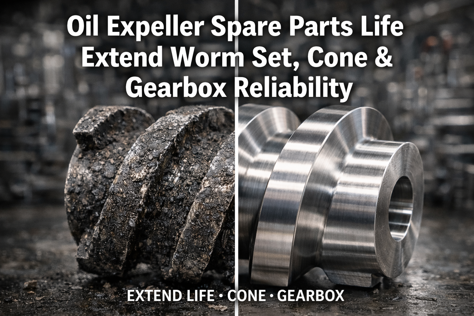 Oil Expeller Spare Parts Life: Extend Worm Set, Cone & Gearbox Reliability