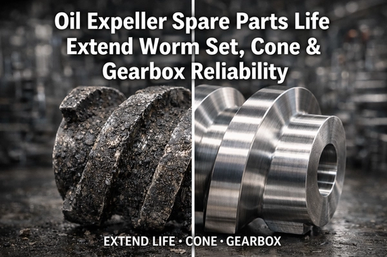 Oil Expeller Spare Parts Life: Extend Worm Set, Cone & Gearbox Reliability