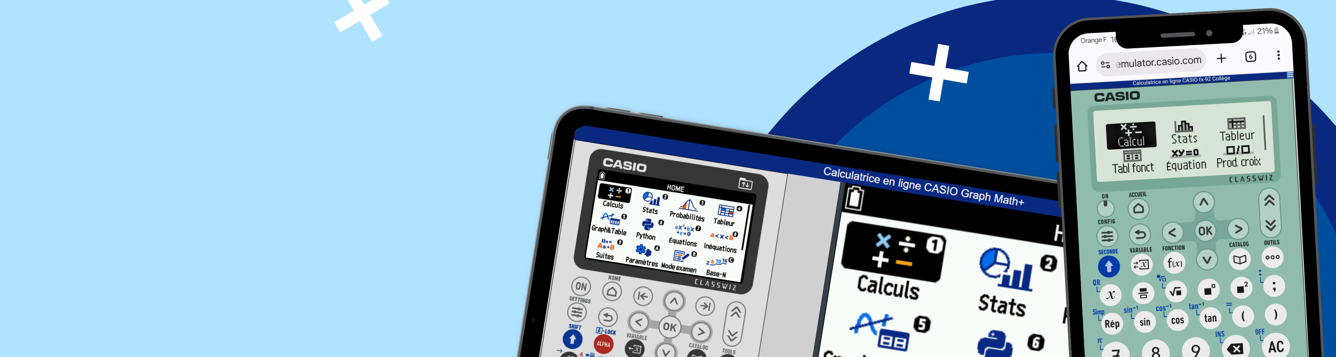 Calculatrices en ligne CASIO