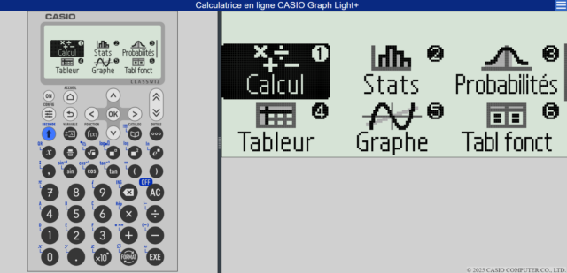 Calculatrice en ligne Graph Light+