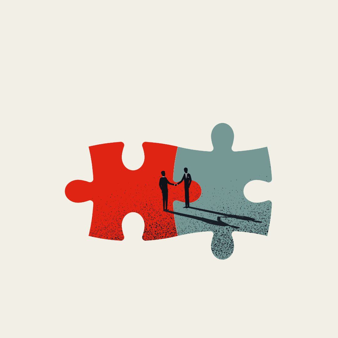 Business merger and acquisition vector concept with businessmen shaking hands|Business merger and acquisition vector concept with businessmen shaking hands