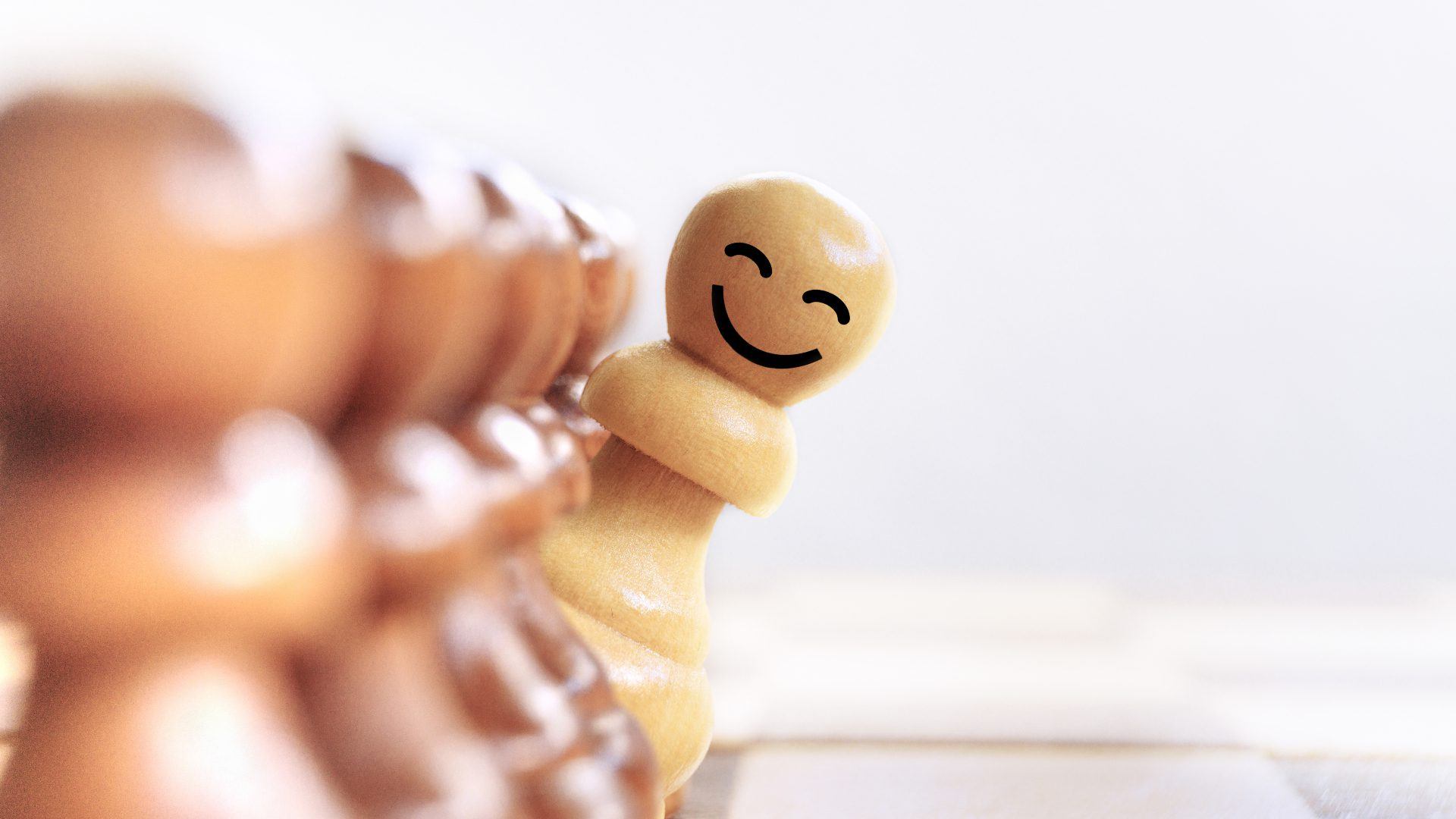 A chess piece as motivation for a good mood