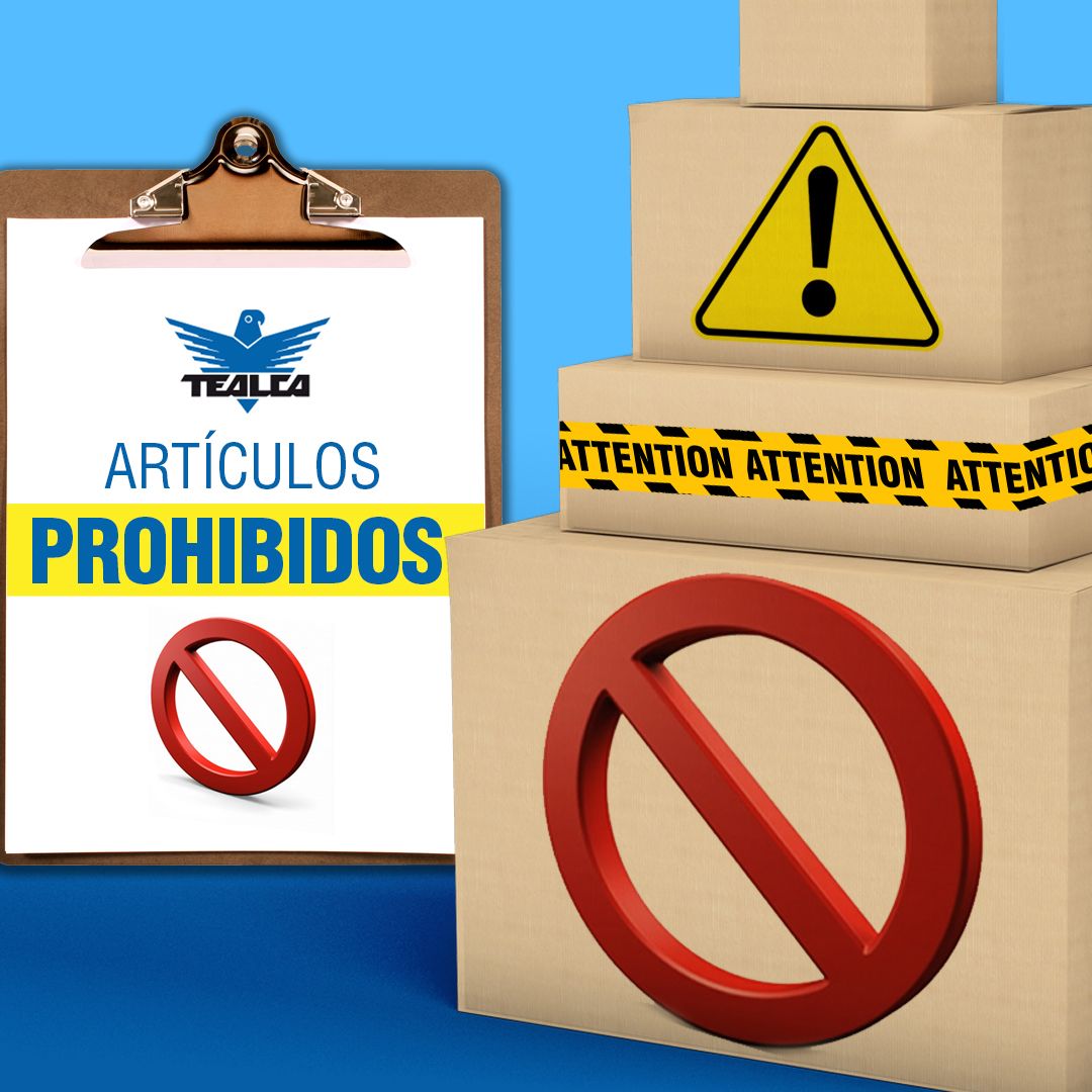 Artículos Prohibidos: Evita incluirlos en tus envíos
