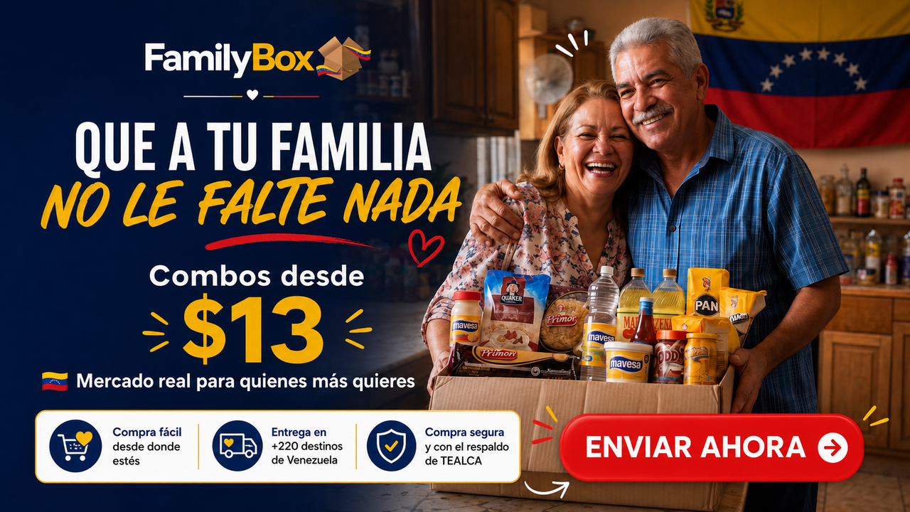 Envia alimentos, regalos y mucho más a tu familia en Venezuela
